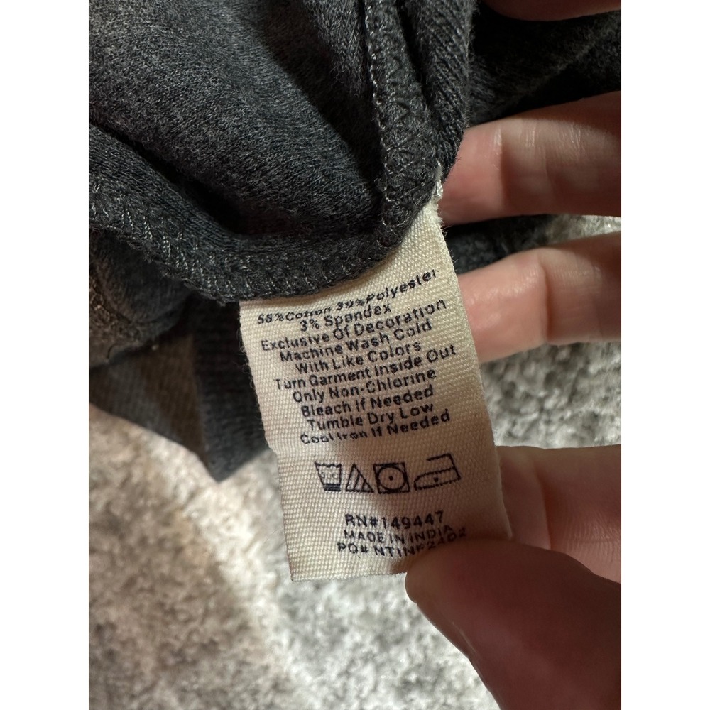 The Normal Brand Pullover Mens L Gray Quarter Zip Mock Neck Sweatshirt - Picture 6 of 9